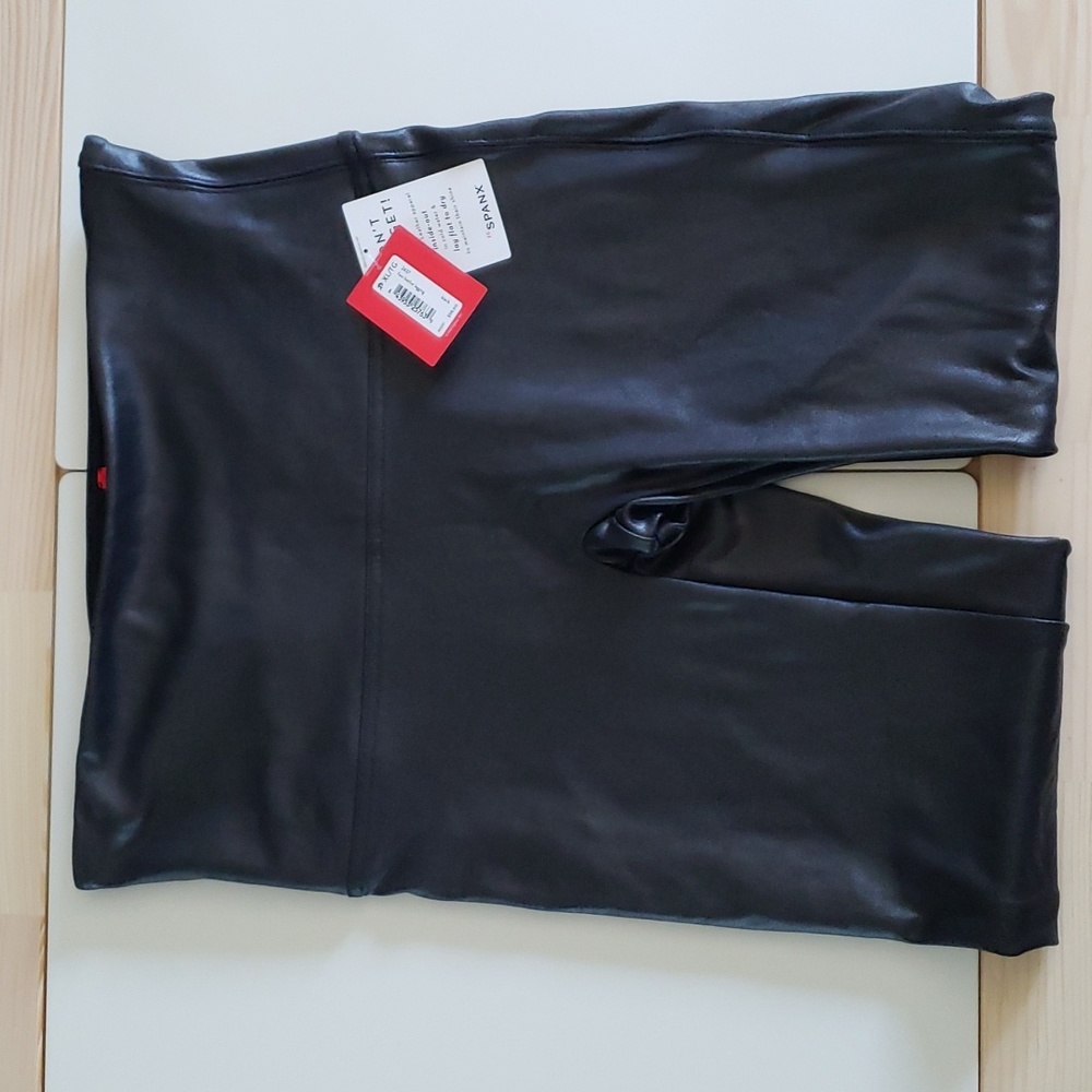 Spanx Faux Leather Leggings Black